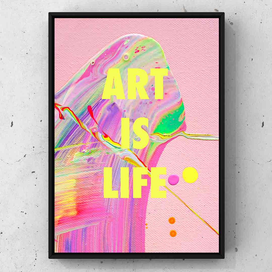 Art is life 〰️  Abstract print